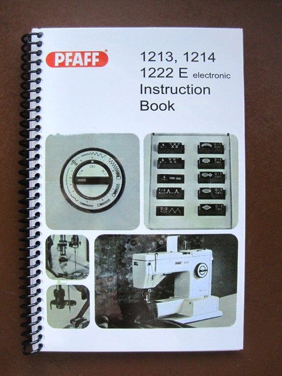 Pfaff 1213 1214 1222E Sewing Machine Manual by twirlybirdbaby