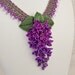 RESERVED for KTD Raindrops on Lilacs Beadwork Necklace