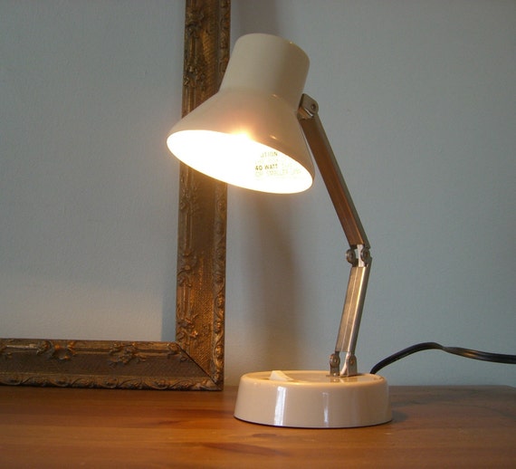 cream desk LAMP