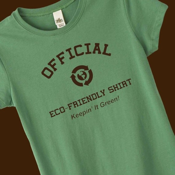 Items similar to Official Ecofriendly Shirt Green on Etsy
