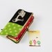 Long siamese - Etsuko scooters on black - double metal frame purse