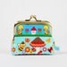 Deep mum - Kawaii ducks and bees on blue - metal frame purse