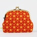 Pop up - Blooms in sunset - double metal frame purse