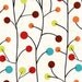 Super Berry Dot Tree Branches in Cream by Gudrun Erla for Red Rooster Fabrics - 1 yard