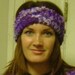 Ear Warmer Headband Neck Cuff - Purple Passion - OOAK handknit by and EtsyMom