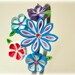 Tropical Blues Japanese Kanzashi headband