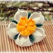 Spring Daffodil Japanese Kanzashi Brooch Pin