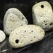 WILD n RUGGED Antique Beach Glass green iron slag Bay Furnace Christmas Michigan unusual drilled Lake Superior tumbed pebble bead strand