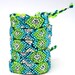 The Original Swarovski Crystal Friendship Bracelet- Cali Lily Design (Green, Silver & Blue)
