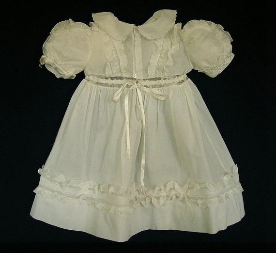 Antique Baby Doll Dress Victorian Edwardian Vintage 30s 1930s