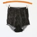 High Waisted 50s Panties Pinup Burlesque Black Lace Panties Vanity Fair Vintage Lingerie