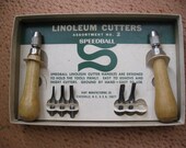 Vintage Speedball Linoleum Cutters Assortment No 2