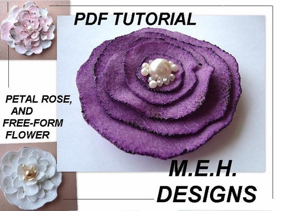 for crochet pattern garter wedding FOR HAIR 3 FELT MAKING PATTERN, Number PDF BROOCHES, FLOWERS FOR