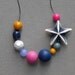 last one - coxswain necklace - vintage lucite and gunmetal