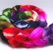Hyperballad - 4 oz Red Green Pink Purple Blue Handpainted Superwash Merino Wool Top Roving