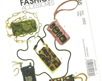 MCCALLS FASHION ACCESSORIES pattern m5946 cell phone, mp3 player, and personal planner cases, new and uncut