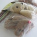 bear and reindeer DOLL PARTS for doll making, includes two reindeer and one bear
