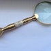 Beautiful Vintage Mother of Pearl & Brass Magnifying Glass