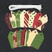 Wonderful Christmas Wishes Scallop Die Cut Gift Hang Tags with String (15)