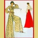 Vintage 1970s-Sexy & Chic Hostess Ensemble-Palazzo Pants-Wrap Blouse- Evening Length Skirt -Vogue Sewing Pattern-Size 12