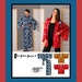 Designer Japanese Style Ladies Lined Kimono - Wrap Skirt Ensemble -Sewing Pattern -Size-Med -XXL-Uncut