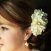 Emmy- a very feminine cluster of ivory blooms that create one lovely fascinator