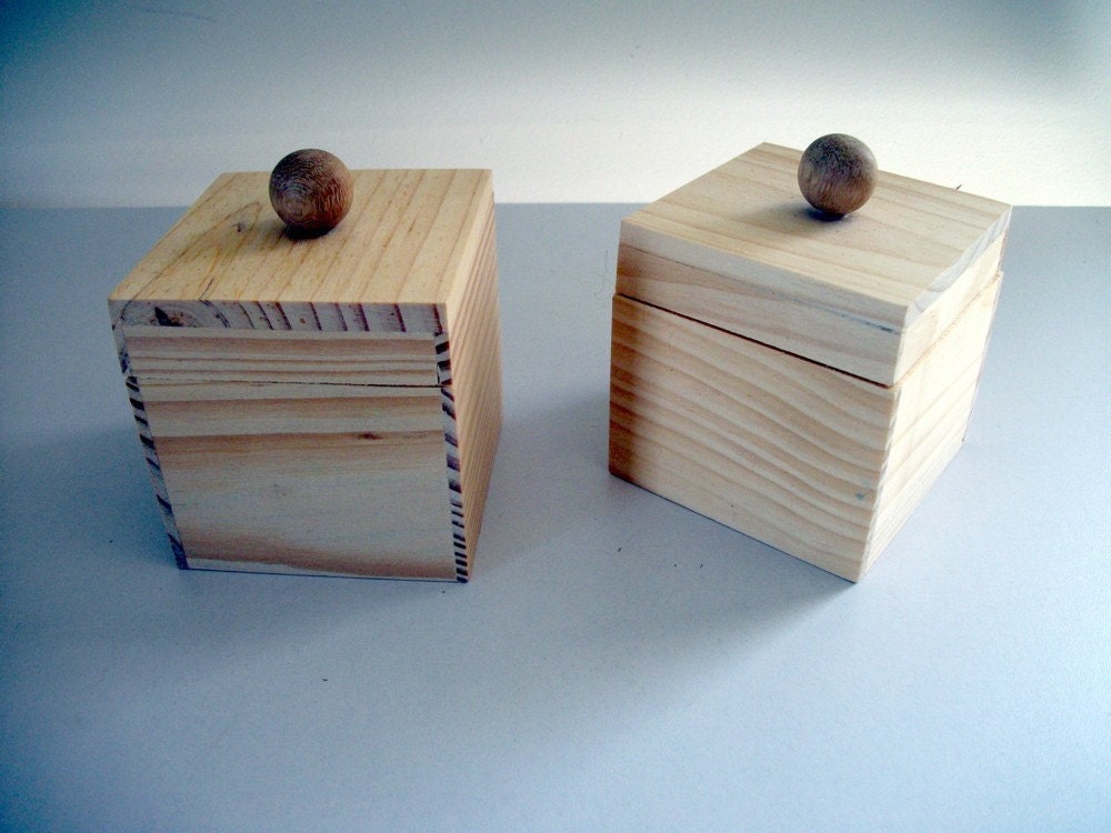 small unfinished wooden box
