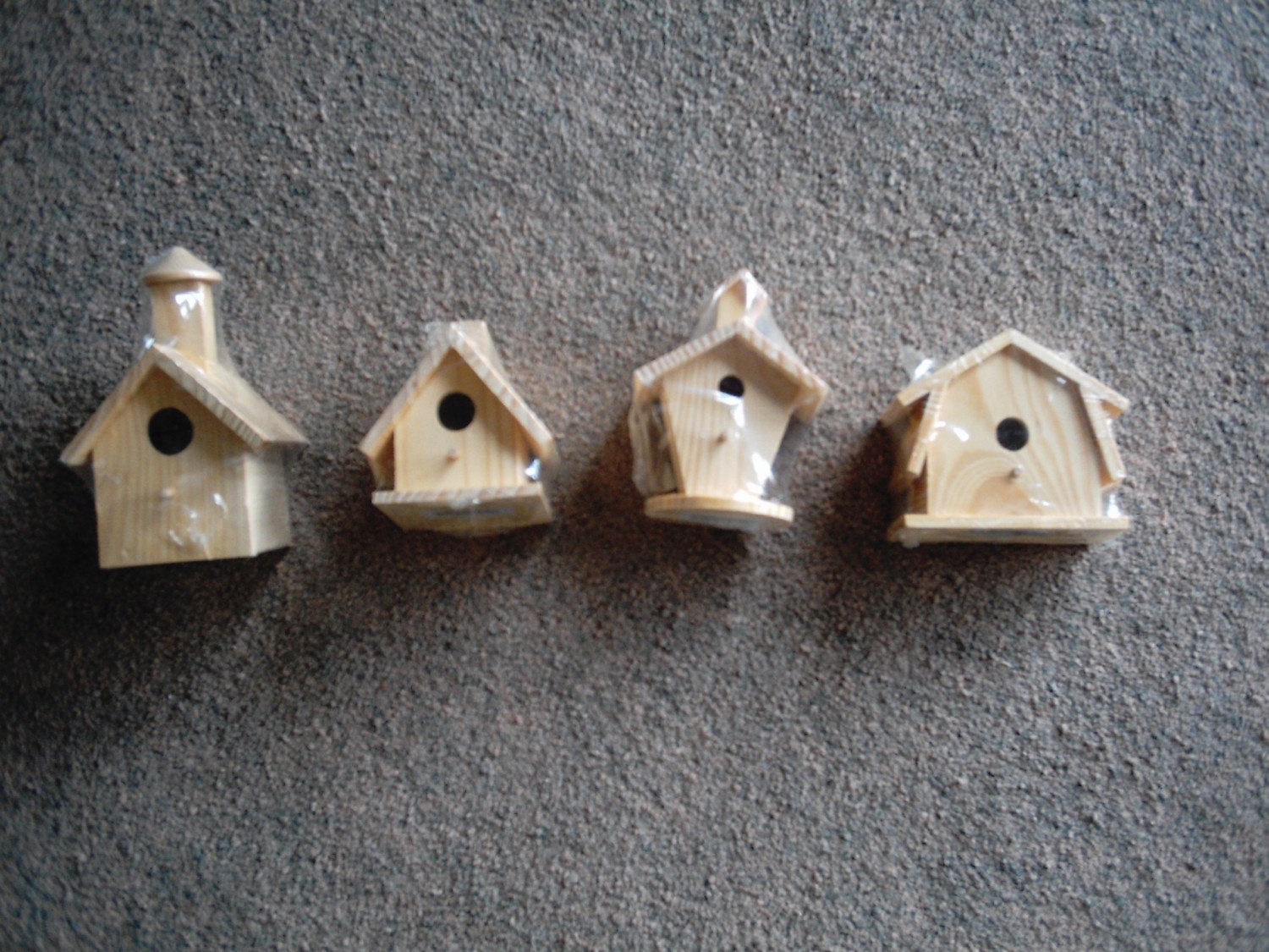 Miniature Bird Houses Wood Decorative Unfinished Bird Houses