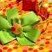 Orange You Happy Dog Collar with Bow, Choose Your Size