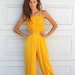 Vintage 70s Cotton SUNSHINE JUMPSUIT S
