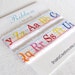 RESERVED for silverwoman, Handmade Ribbon, Colorful ABC's