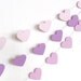 Light Purple Paper Heart Garland Party Banner (10 feet) Lavender