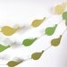Green Textured Paper Bird Garland Party Banner (9 feet)