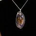 Arabian Horse Handpainted Sterling Silver Necklace Agate Jewelry Pendant