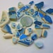 Sea Pottery Shards Mosaic Art Jewelry Craft - 40 Pieces SP46