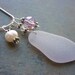 Sea Glass Necklace - Purple Beach Seaglass Jewelry Glass Pendant