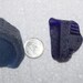 AWESOME BEACH GLASS Duo of Cobalt Blue Beach Glass Partial Bottle Bottoms