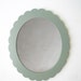 large scallop mirror or frame in your color of choice