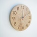 10 inch modern wood wall clock