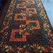 Fall Table Runner Quilted Browns, Greens and Oranges