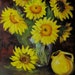 Sunflowers III - 16x20 Original Oil Painting
