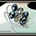 Smoky Topaz and Black Rondelle Sterling Silver Earrings Was 12.00 Now Only 6.00 SALE
