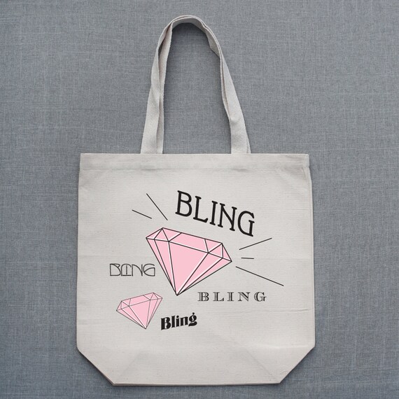 Items similar to Bling Bling Custom Tote Bag on Etsy