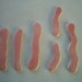 6P - 6 - pc. PINK SQUIGGLES Set - Ceramic Mosaic Tiles