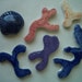 7 pc Undersea CORAL and 3-D Shell - Ceramic Mosaic Tiles
