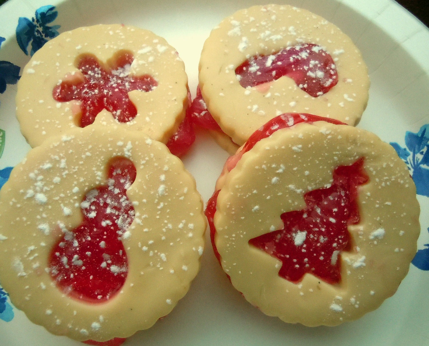 Christmas Cookie Soap Linzer Tart Cookie Soap by ajsweetsoap