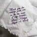 Man of My Dreams Crocheted Lace Handkerchief Gift For Grooms Mother
