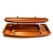 Vintage retro OFFICE desktop ORGANIZER wood Japan 1960s mid century office decor pen pencil tray brown