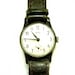 Vintage Unisex Mechanical Watch ZIM USSR windup wristwatch retro watch leather strap father dad men women graduation black white