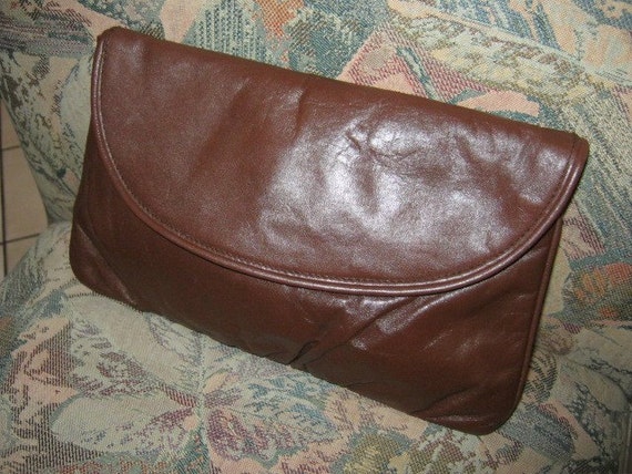 chocolate brown leather bag